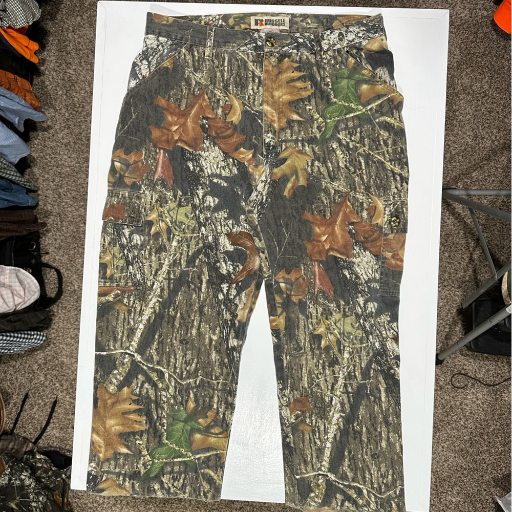 Russell Mossy Oak Break-Up Cargo Pants Medium